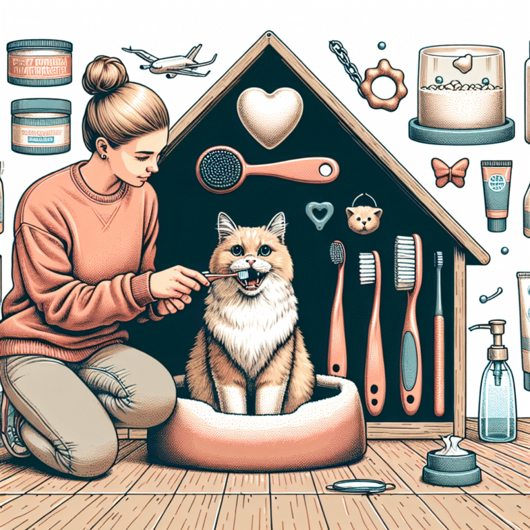 higiene bucal para gatos em casa