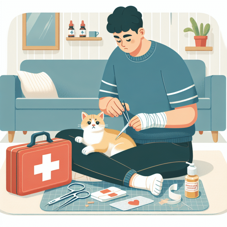 primeiros socorros para gatos em casa