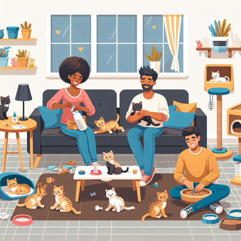 como cuidar de filhotes de gato em casa