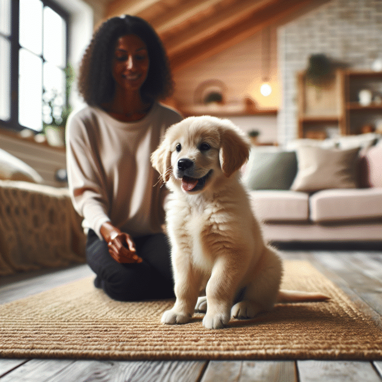 treinamento de filhotes em casa