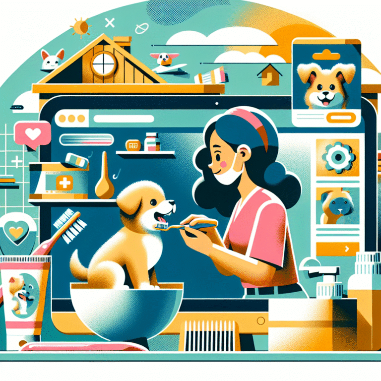 higiene bucal para cachorros em casa