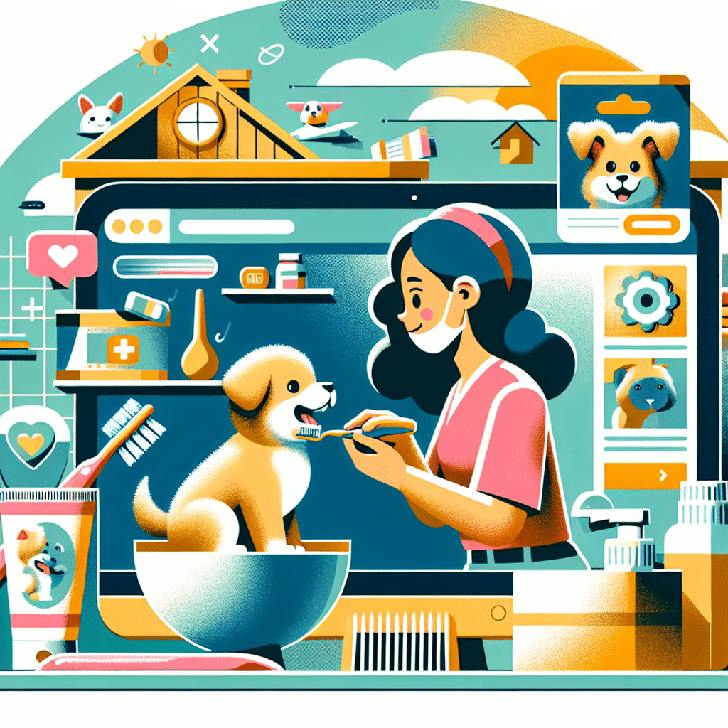 higiene bucal para cachorros em casa