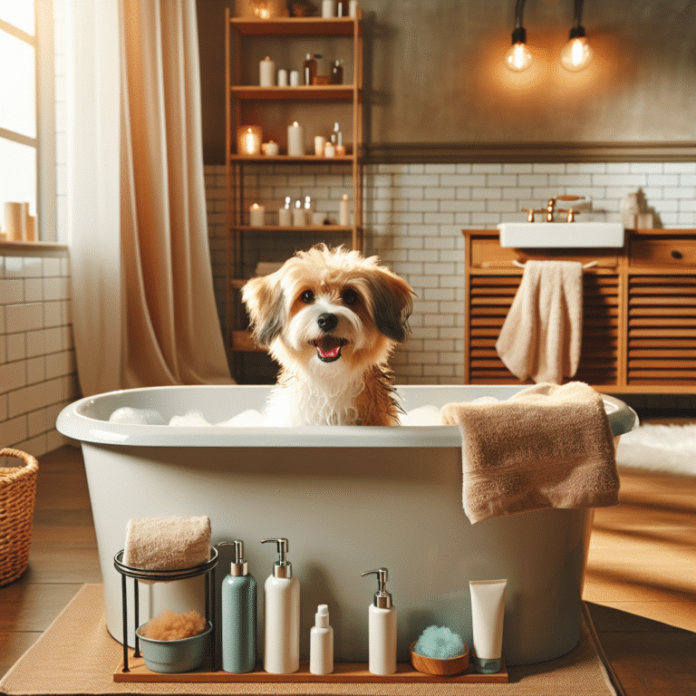 banho ideal para cães de apartamento