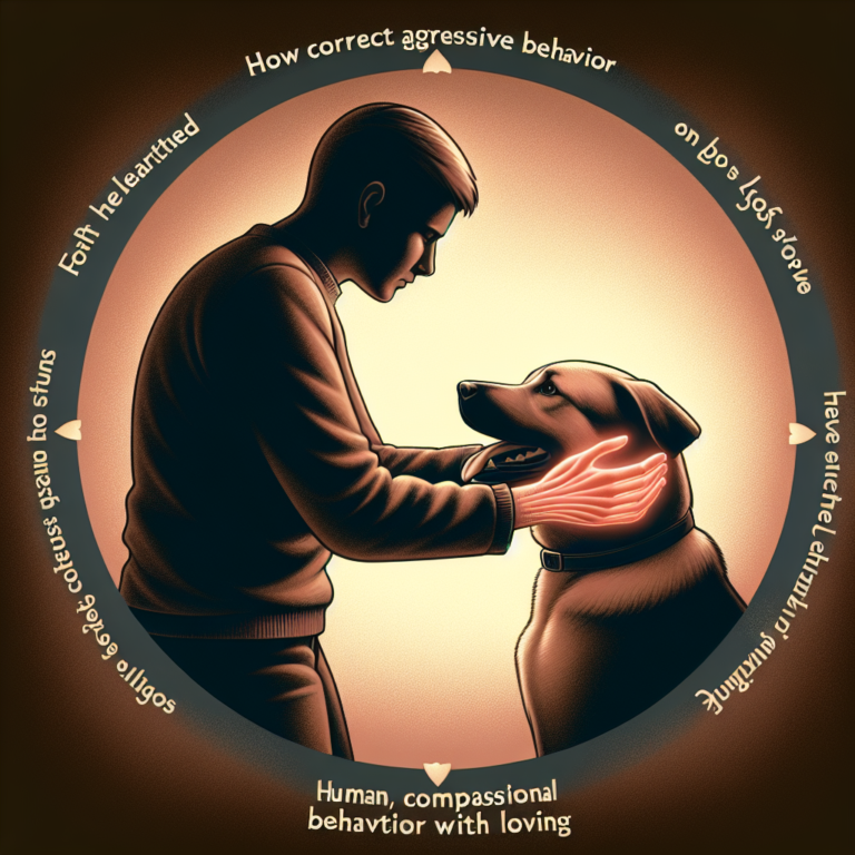 como corrigir comportamento agressivo em cães com amor