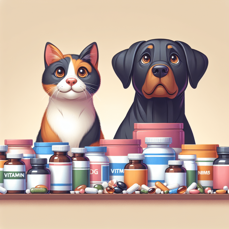 vitaminas e suplementos para cães e gatos