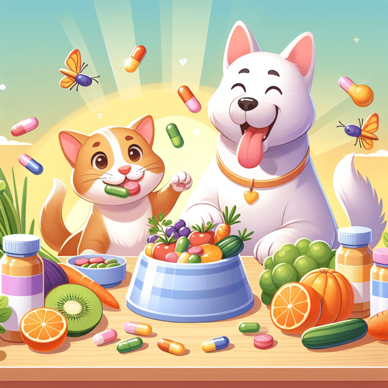 importância das vitaminas e suplementos na dieta de cães e gatos