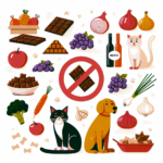 alimentos que devem ser evitados por cachorros e gatos