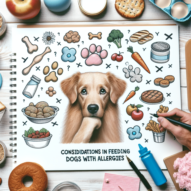 considerações na alimentação para cães com alergias